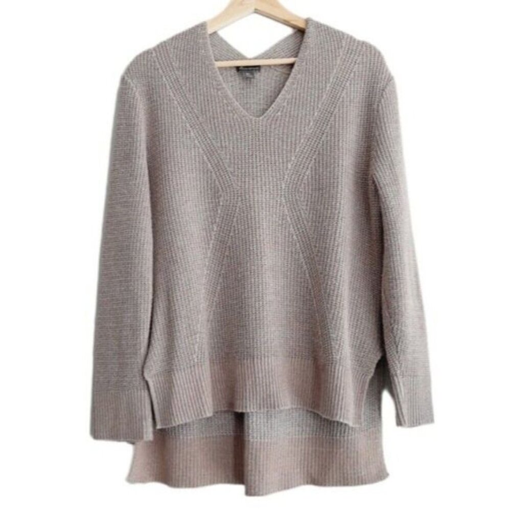EDDIE BAUER Easy V-Neck Pullover Sweater Hi-low Sz S